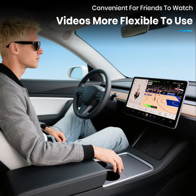 AWESAFE Screen Swivel Rotate Mount for Tesla Model 3 2017-2023 & Model Y 2020-2025,Four Directions Rotation Adjustment Center Console Navigation Screen Rotating Holder AWESAFE SHOP