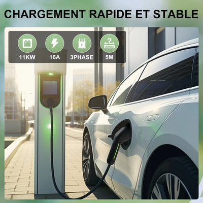 AWESAFE Tragbares EV-Ladeger Applicable aux véhicules électriques à énergie nouvelle avecinterface Type2 ou CCS AWESAFE