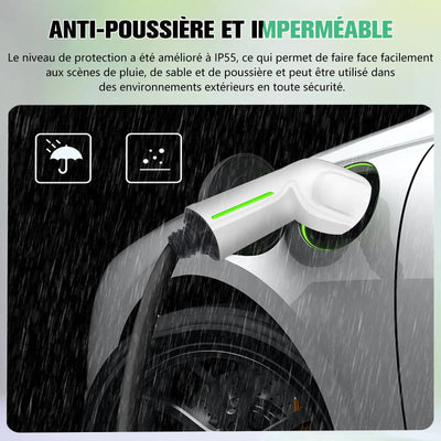 AWESAFE Tragbares EV-Ladeger (7.2KW,32A) Applicable aux véhicules électriques à énergie nouvelle avecinterface Type2 AWESAFE