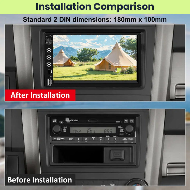 AWESAFE Wireless Carplay Screen for Car,7 inch HD Portable Carplay & Android Auto with Bluetooth, HD Backup Camera, GPS Navigation, Siri, FM Radio, AUX, and Mirror Link – Compatible with All Vehicles AWESAFE SHOP