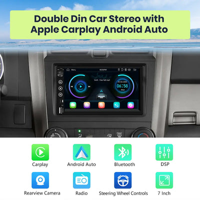 AWESAFE Wireless Carplay Screen for Car,7 inch HD Portable Carplay & Android Auto with Bluetooth, HD Backup Camera, GPS Navigation, Siri, FM Radio, AUX, and Mirror Link – Compatible with All Vehicles AWESAFE SHOP