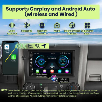 AWESAFE Wireless Carplay Screen for Car,7 inch HD Portable Carplay & Android Auto with Bluetooth, HD Backup Camera, GPS Navigation, Siri, FM Radio, AUX, and Mirror Link – Compatible with All Vehicles AWESAFE SHOP