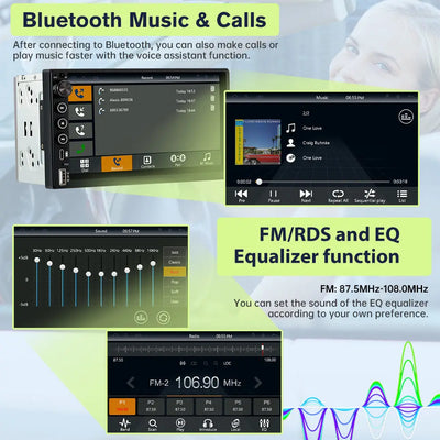 AWESAFE Wireless Carplay Screen for Car,7 inch HD Portable Carplay & Android Auto with Bluetooth, HD Backup Camera, GPS Navigation, Siri, FM Radio, AUX, and Mirror Link – Compatible with All Vehicles AWESAFE SHOP