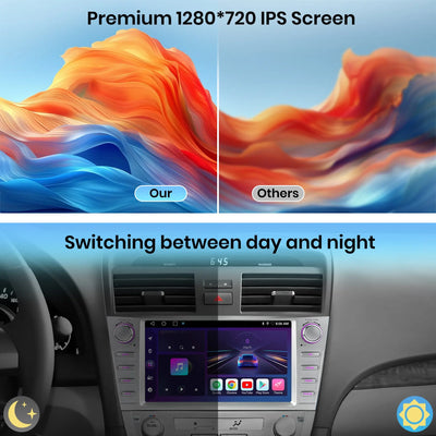 AWESAFE Wireless & Android Auto GPS for Toyota Camry (2007-2011) Android 15 Car Radio · Wireless CarPlay · Android Auto AWESAFE