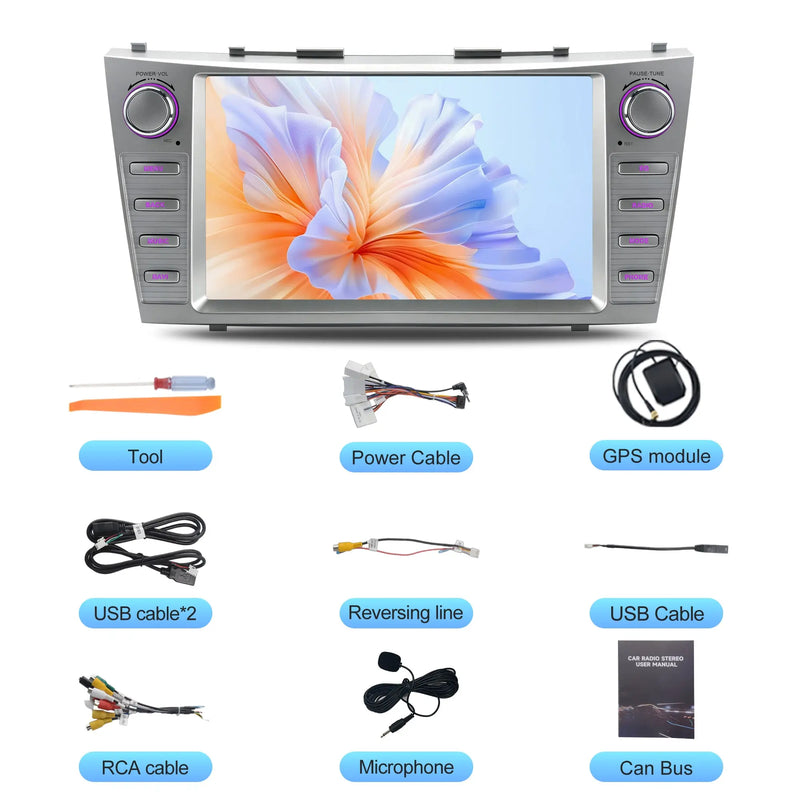 AWESAFE Wireless & Android Auto GPS for Toyota Camry (2007-2011) Android 15 Car Radio · Wireless CarPlay · Android Auto AWESAFE