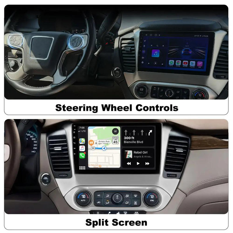 AWESAFE  (2G+64G) Car Stereo 10.1 Inch Android 13 for Chevrolet Tahoe 2015-2019 | Wireless&Wired CarPlay & Android Auto, WiFi, GPS, Dual Bluetooth AWESAFE