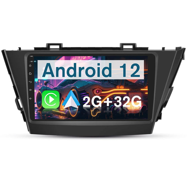AWESAFE [2+32G] Android 12 Car Stereo for Toyota Prius V 2011-2017, 4Core 9 inch Touchscreen Radio Replacement with Wireless Carplay Android Auto Bluetooth WiFi GPS Navigation AWESAFE