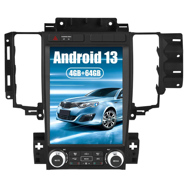 AWESAFE (4G+64G) 12.1 inch Car Radio Stereo For Ford Taurus 2012-2014 with GPS FM Bluetooth 5.0 Wireless CarPlay & Android Auto, SWC, DSP AWESAFE