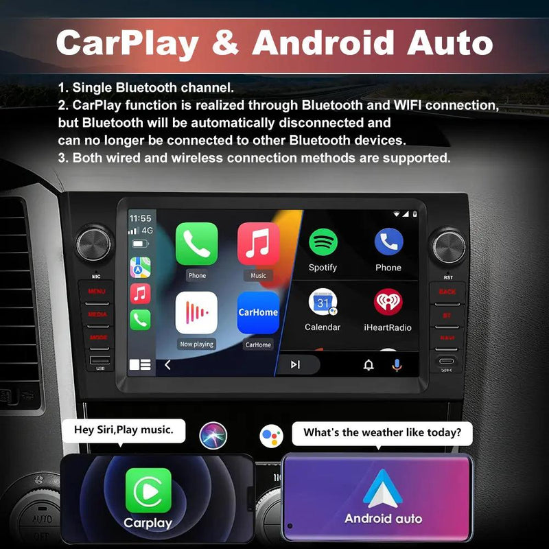 AWESFE Android 13 2GB+64GB Car Radio for Toyota Tundra 2007-2013 & Sequoia 2008-2018, 10" Touch Screen Upgrade with Wireless Carplay & Android Auto/DSP/Bluetooth/GPS/FM/AM/BackCamera AWESAFE SHOP