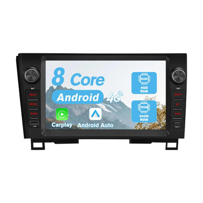 AWESFE Android 13 2GB+64GB Car Radio for Toyota Tundra 2007-2013 & Sequoia 2008-2018, 10" Touch Screen Upgrade with Wireless Carplay & Android Auto/DSP/Bluetooth/GPS/FM/AM/BackCamera AWESAFE