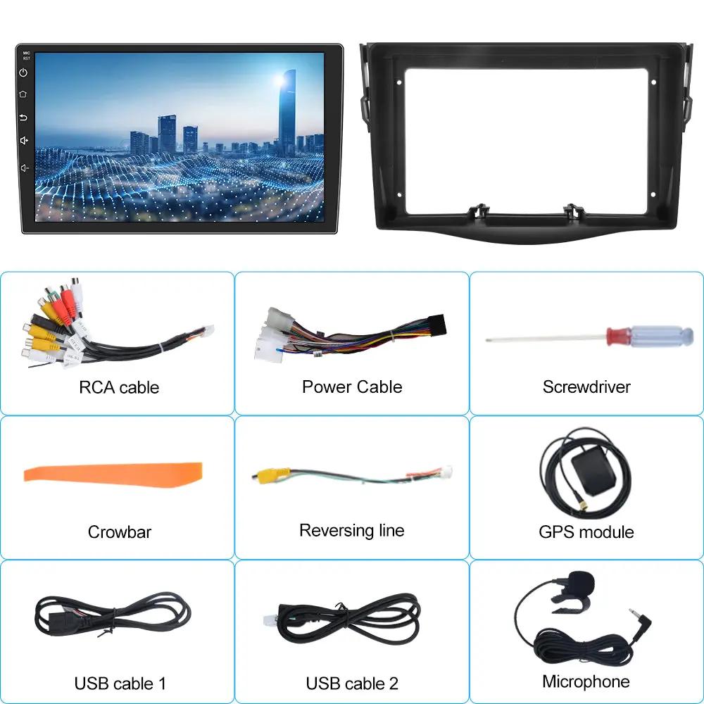 AWESFE Android 13 Touchscreen Car Radio Stereo for Toyota RAV4 2006-2012 with Reverse Camera ,Support for CarPlay/Android Auto Wireless/MirrorLink/Bluetooth/GPS/FM/AM AWESAFE