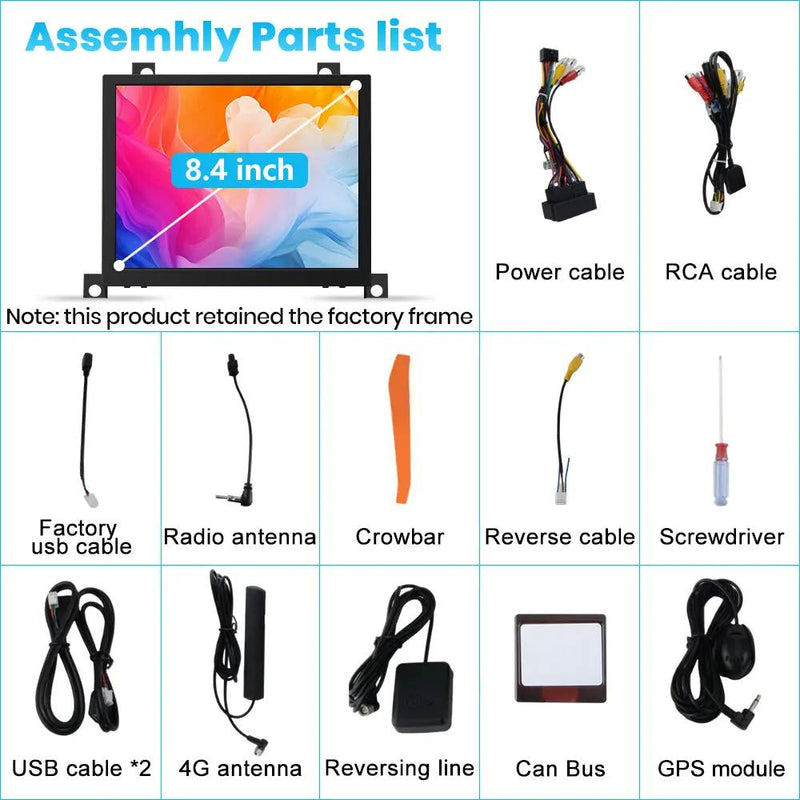 AWESFE T133 Chip 8.4-Inch Touch Screen Upgrade Car Radio for Dodge Challenger with Carplay & Android Auto/DSP/GPS Navigation AWESAFE