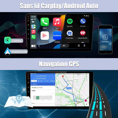 AWSEAFE Autoradio pour Nissan Primastar J4 & Opel Vivaro X83 & Renault Trafic 2010-2014 avec Carplay/Android Auto Bluetooth/USB/WIFI/GPS AWESAFE