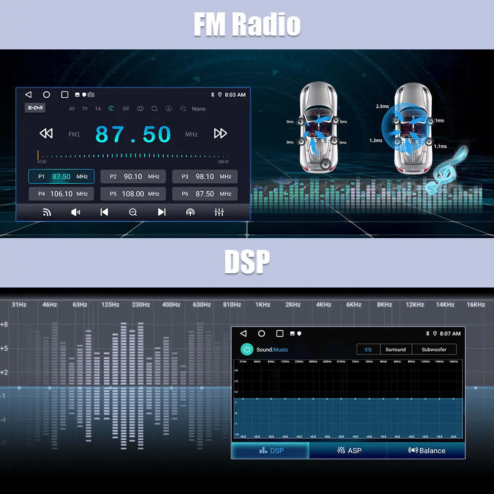 AWSEAFE Autoradio pour Nissan Primastar J4 & Opel Vivaro X83 & Renault Trafic 2010-2014 avec Carplay/Android Auto Bluetooth/USB/WIFI/GPS AWESAFE