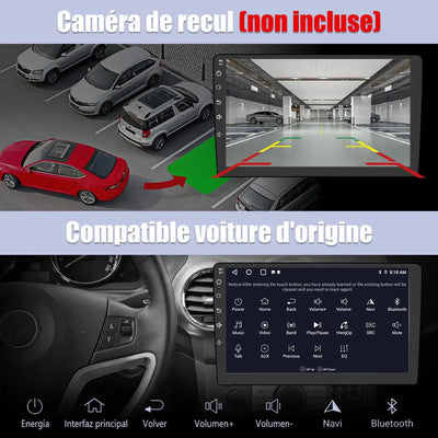 AWSEAFE Autoradio pour Nissan Primastar J4 & Opel Vivaro X83 & Renault Trafic 2010-2014 avec Carplay/Android Auto Bluetooth/USB/WIFI/GPS AWESAFE