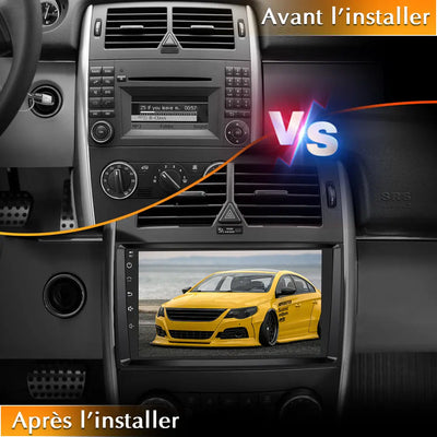 AWESAFE Autoradio Android 12 pour Mercedes-Benz Vito Viano Sprinter W639/Classe B W245/W169,[2Go+32Go],9 Pouces Écran Tacile avec GPS/Carplay Intégré et Android Auto/WiFi/RDS/FM/SWC/Aide au Parking AWESAFE