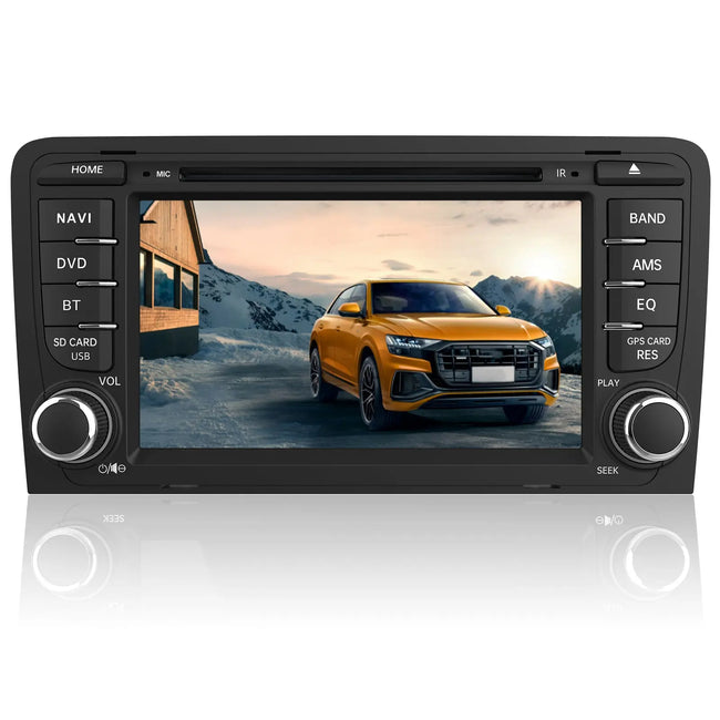AWESAFE Autoradio pour Audi A3 8P S3 RS3 Sportback [2Go+32Go] Android 11,Lecteur CD/DVD 7 Pouces Écran Tactile avec GPS Carplay Android Auto,Wi-FI Bluetooth RDS FM,Commande au Volant/Aide au Parking AWESAFE