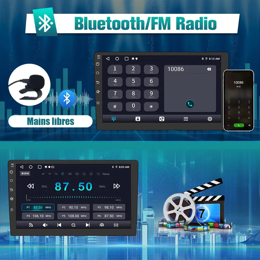Autoradio Android 13 Pour Peugeot 407 (2004-2011) – 9 Pouces, 6Go RAM, 128Go ROM | Carplay/Android Auto, 4G, GPS, Bluetooth - 4