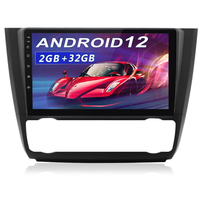AWESAFE Autoradio Android 12 pour BMW 1 Series E81 E82 E87 E88 (2004-2011) [2Go+32Go] avec 9 Pouces Carplay San Fil/Android Auto GPS WiFi Bluetooth USB FM RDS/Commandes au Volant/Aide au Stationnement AWESAFE