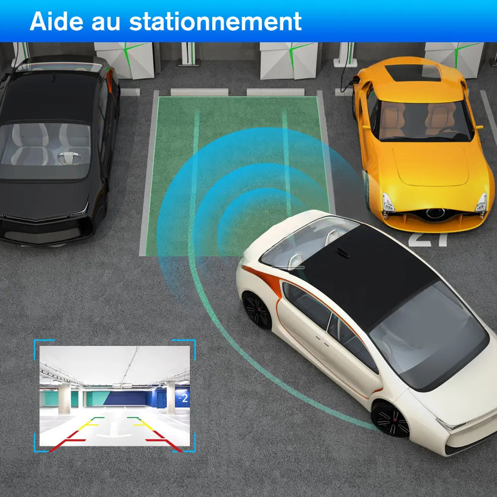 AWESAFE Autoradio Carplay pour Peugeot 308/408(2007-2013) 9 Pouces,Android 12 [2Go+32Go] avec GPS Android Auto WiFi DSP FM Commande au Volant/Bluetooth/Aide au Stationnement-Gris AWESAFE