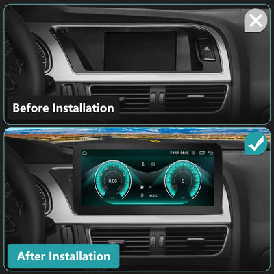 Andriod Car Radio Stereo for Audi A4A5 2009-2017 GPS Navi Multimedia Stereo 10.3 inch Screen Upgrade Built in Carplay/Android Auto SWC BT AM/FM 4G RAM 64G ROM Head Unit AWESAFE
