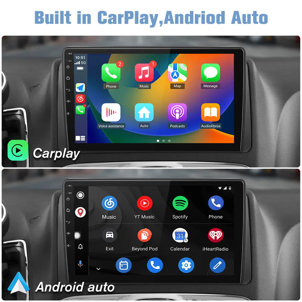 Andriod Car Radio Stereo for Chrysler Town & Country 2011-2016 Dodge Grand caravan 2008-2020 Built in Carplay Android Auto 9 inch 2GB+64GB AWESAFE