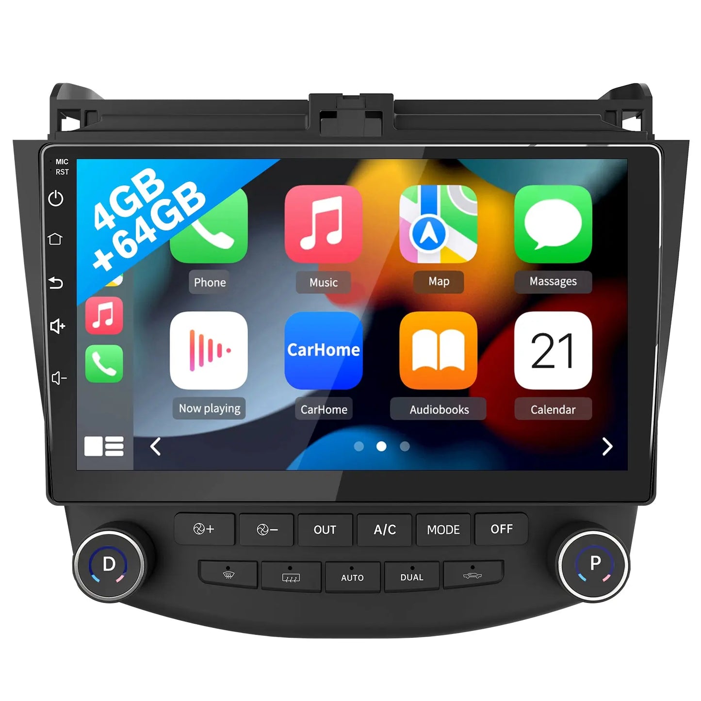 Andriod Car Radio Stereo for Honda Accord 2003-2007 Built in Wireless Carplay Android Auto 4GB+64GB GPS Navigation & WiFi AWESAFE