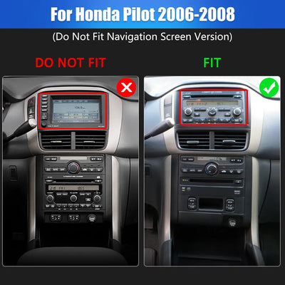 Andriod Car Radio Stereo for Honda Pilot 2006-2008 Built in Wireless Carplay Android Auto 2GB+64GB GPS Navigation & WiFi AWESAFE
