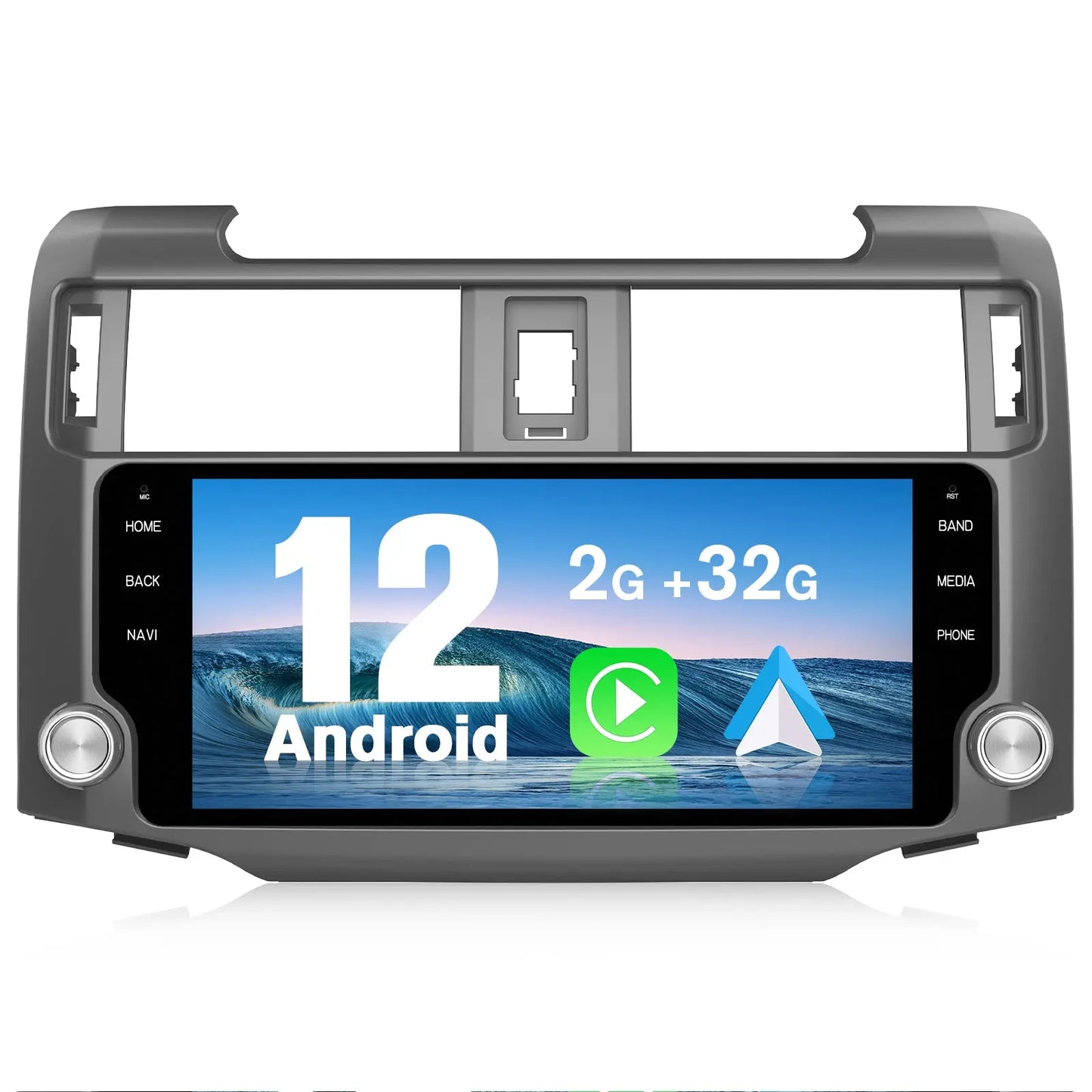 Andriod Car Radio Stereo for Toyota 4 Runner 2009-2021 Built in Wireless Carplay Android Auto 2GB+32GB GPS Navigation & WiFi AWESAFE
