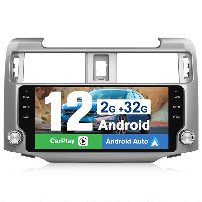 Andriod Car Radio Stereo for Toyota 4 Runner 2010-2019 Built in Wireless Carplay Android Auto 2GB+32GB GPS Navigation & WiFi AWESAFE