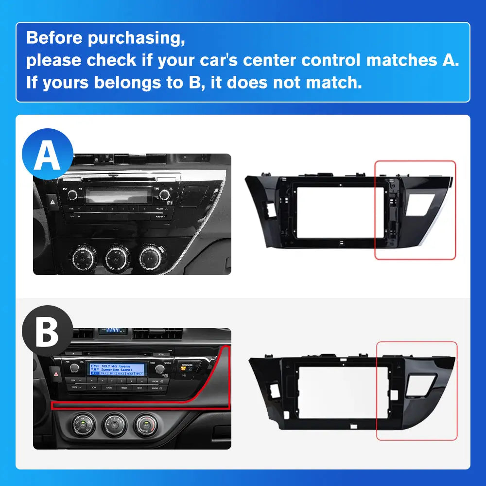 Andriod Car Radio Stereo for Toyota Corolla 2014-2016 Built in Wireless Carplay Android Auto GPS Navigation & WiFi DSP 2GB+32G AWESAFE