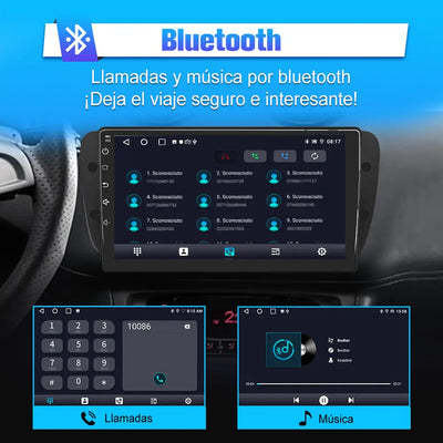 AWESAFE [Android 12.0 2GB+32GB] Radio Coche Seat Ibiza 6J 2009-2013, Autoradio de 9 Pulgadas Pantalla Táctil,con WiFi/GPS/Bluetooth/DSP/RDS/USB/FM/24Temas, Apoyo Mandos Volante, Carplay/Android Auto AWESAFE
