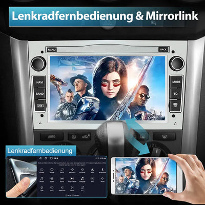 AWESAFE Android Autoradio für Opel Radio mit CarPlay/Android Auto GPS Navi Lenkradsteuerung DSP FM-Radio Bluetooth WiFi AWESAFE