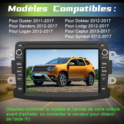 AWESAFE Radio Android Pour Peugeot 307 SW Cc 2002-2013 Construit en Carplay intégré/Android Auto SWC GPS Bluetooth WiFi RDS FM Radio AWESAFE