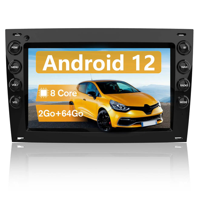 AWESAFE Radio Android Pour Fiat Ducato 2009-2015 Construit en Carplay intégré/Android Auto SWC GPS Bluetooth WiFi RDS FM Radio AWESAFE