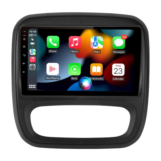AWESAFE Radio Android pour Renault Trafic 2014-2021 Construit en Carplay intégré/Android Auto SWC GPS Bluetooth WiFi RDS FM Radio AWESAFE