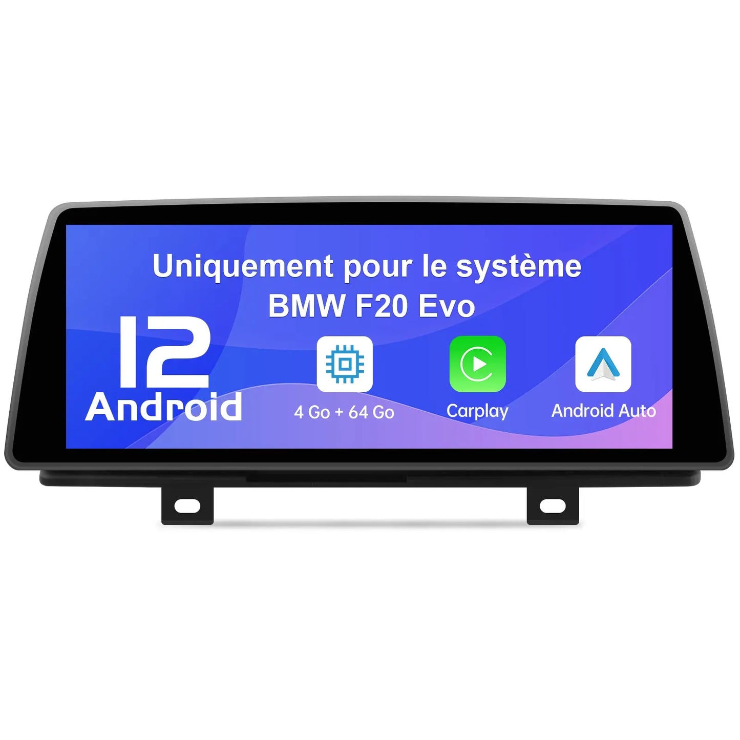 AWESAFE Radio Android pour BMW F20 EVO (2017-2019) Construit en Carplay intégré/Android Auto SWC GPS Bluetooth WiFi RDS FM Radio AWESAFE