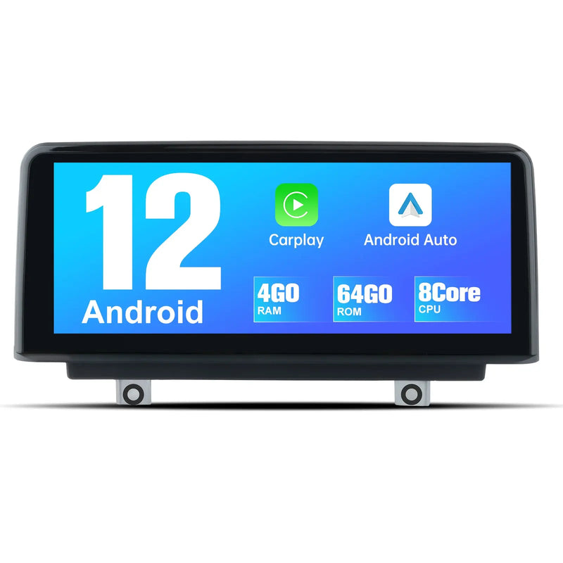 AWESAFE Radio Android pour avec les modèles BMW série 1, 2, 3 et 4 (F20,F21, F22,F30,F31, F32,F33, F34,F36)de 2013 à 2017 équipés du système NBT Built in Carplay intégré/Android Auto SWC GPS Bluetooth WiFi RDS FM Radio AWESAFE