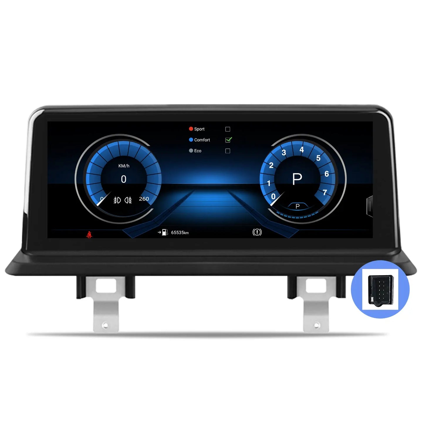 AWESAFE Radio Android pour BMW Série 1 E81 E82 E87 E88 2005-2012 Construit en Carplay intégré/Android Auto SWC GPS Bluetooth WiFi RDS FM Radio AWESAFE