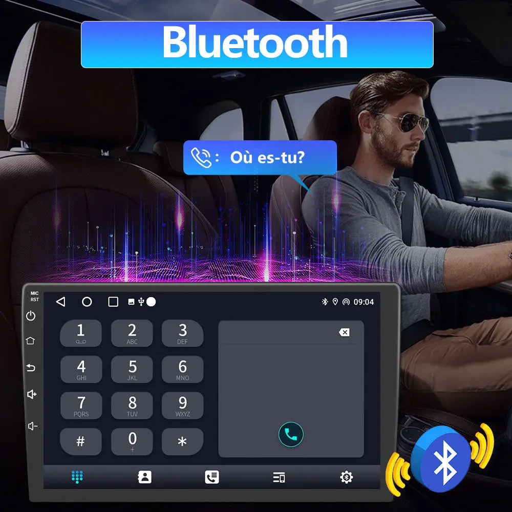 AWESAFE Radio Android pour Renault Megane 3 2008-2014 Construit en Carplay intégré/Android Auto SWC GPS Bluetooth WiFi RDS FM Radio AWESAFE