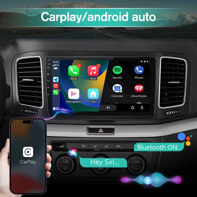 AWESAFE Radio Android pour avec Volkswagen Sharan 2012-2018 Carplay intégré intégré/Android Auto SWC GPS Bluetooth WiFi RDS Radio FM AWESAFE