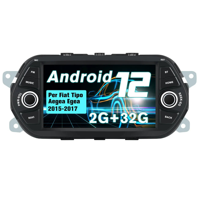AWESAFE 7 Pollici Android 12 Autoradio per Fiat Tipo Aegea Egea (2015-2017) Car Radio con CarPlay/Android Auto Touchscreen GPS Bluetooth WIFI FM RDS Comandi al Volante AWESAFE