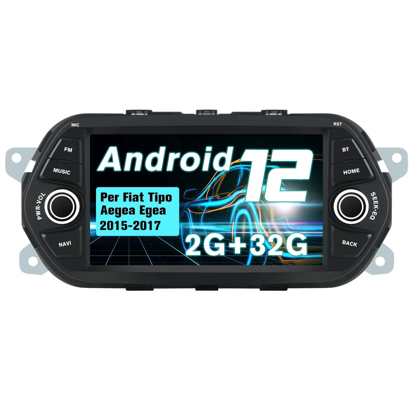 AWESAFE 7 Pollici Android 12 Autoradio per Fiat Tipo Aegea Egea (2015-2017) Car Radio con CarPlay/Android Auto Touchscreen GPS Bluetooth WIFI FM RDS Comandi al Volante AWESAFE