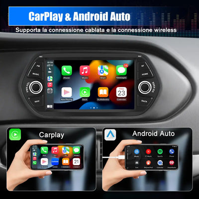 AWESAFE 7 Pollici Android 12 Autoradio per Fiat Tipo Aegea Egea (2015-2017) Car Radio con CarPlay/Android Auto Touchscreen GPS Bluetooth WIFI FM RDS Comandi al Volante AWESAFE