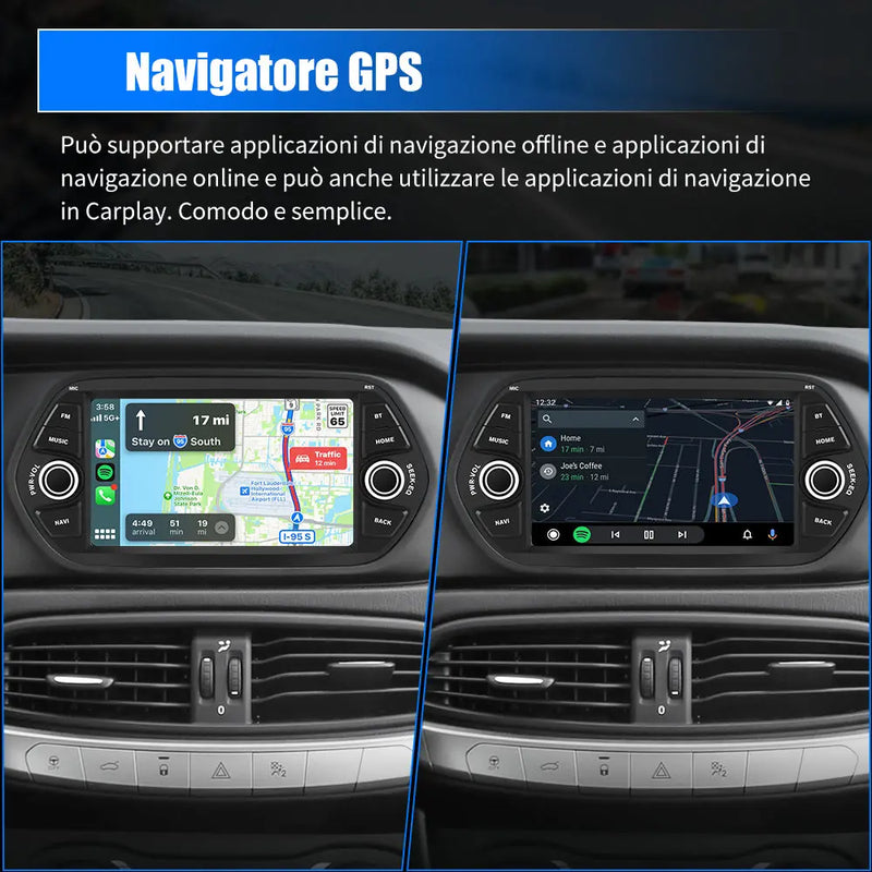 AWESAFE 7 Pollici Android 12 Autoradio per Fiat Tipo Aegea Egea (2015-2017) Car Radio con CarPlay/Android Auto Touchscreen GPS Bluetooth WIFI FM RDS Comandi al Volante AWESAFE