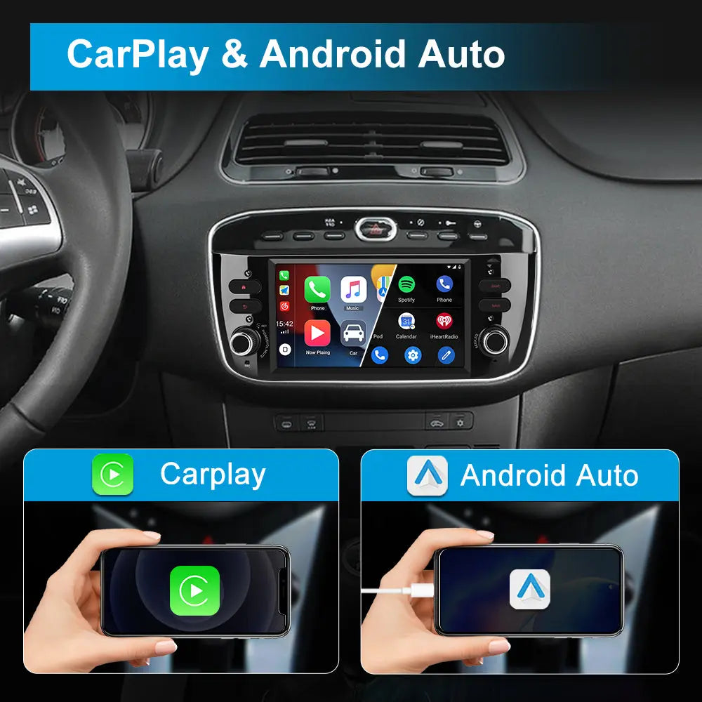 Tappetini anteriori in velluto per Fiat Punto EVO hatchback (1998-2012 Tappetini anteriori in velluto per Fiat Punto EVO hatchback (1998-2012