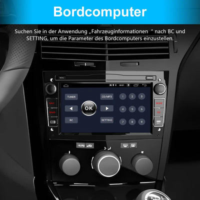 Android Autoradio für Opel Zafira Astra Meriva Corsa Vivaro Antara Vectra Sigum Combo Tigra Agila 2GB+32GB with 7 zoll Touchscreen CarPlay, Android Auto, Bluetooth Navigtion Lenkradsteuerung AWESAFE