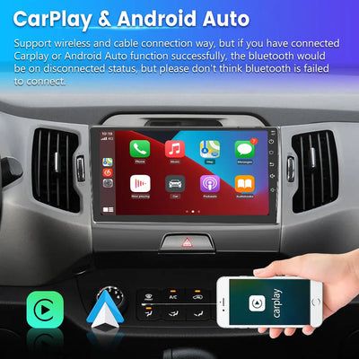 AWESAFE Android 12 Car Radio [2GB+32GB] Compatible for Kia Sportage 3 2010-2016, 9 Inch Touch Screen Car Stereo with Wireless CarPlay Android Auto, FM/RDS/GPS/WiFi/USB/SWC/BT Function AWESAFE