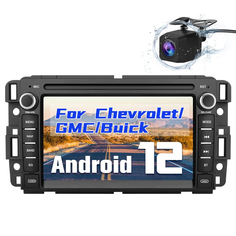 Andriod Car Radio Stereo for GMC/Chevrolet/Buick Built in Wireless Carplay Android Auto GPS Navigation & WiFi AWESAFE
