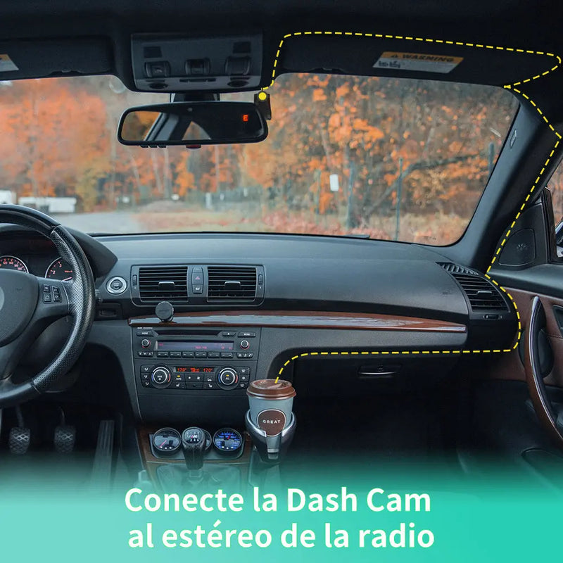 Cámara de salpicadero de coche 1080P cámara grabadora de conducción DVR con WiFi G-Sensor grabación en bucle visión nocturna WDR AWESAFE